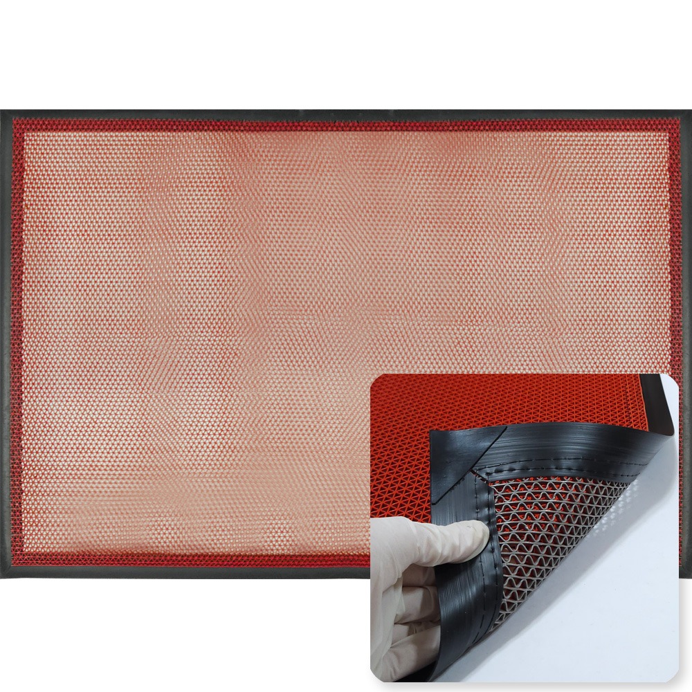 산돌 엣지그물매트-양면(적색+회색/60x90cm)