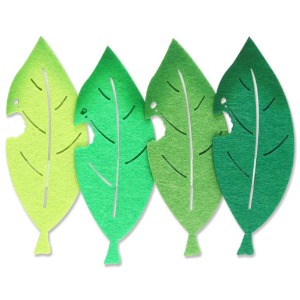 유니아트 펠트모형-구멍나뭇잎 신형 투톤
