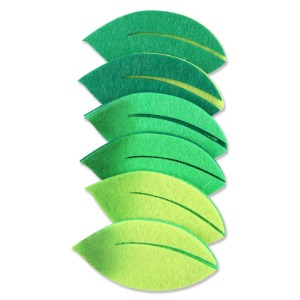 유니아트 펠트모형-둥근나뭇잎 신형 투톤