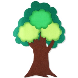 유니아트 펠트모형-삼잎나무 신형 투톤