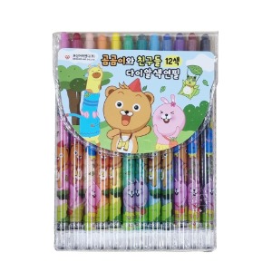 보성 곰곰이와친구들다이알색연필(12색)
