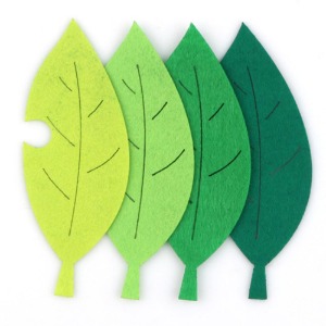 유니아트 펠트모형-구멍나무잎 (4개)