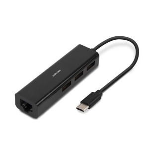유니콘 C타입유선랜카드+USB2.0허브(3포트/TH-200N)