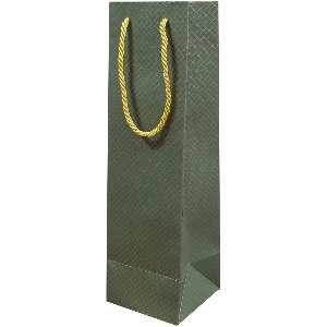 디자인랩 골드다이아몬드쇼핑백-와인용(카키) 105x105x365mm