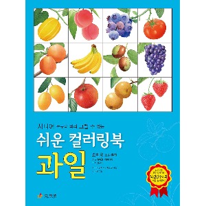 도서/효리원 시니어쉬운컬러링북-과일