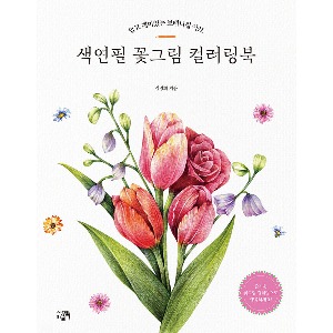 도서/에디트 색연필꽃그림컬러링북