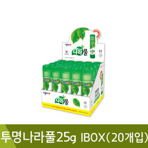 종이나라투명나라풀25g(1BOX/20개입)