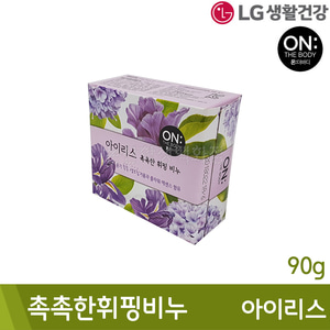 LG생활건강 온더바디/촉촉한휘핑비누(아이리스/90g)