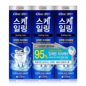 LG생활건강 클링스스케일링케어치약-쿨링민트(100gx3개)