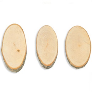유니아트 천연나무조각No.05번 (지름 약7.5cm/약3개)