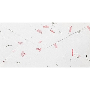 한지로 꽃보라OA한지봉투-19.상록수흰분홍(10매/약220x110mm)
