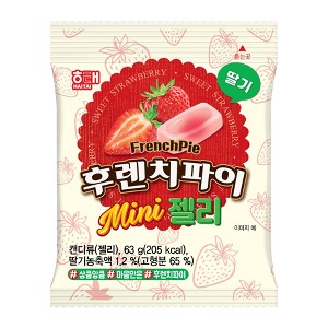 해태 후렌치파이미니젤리63g-딸기